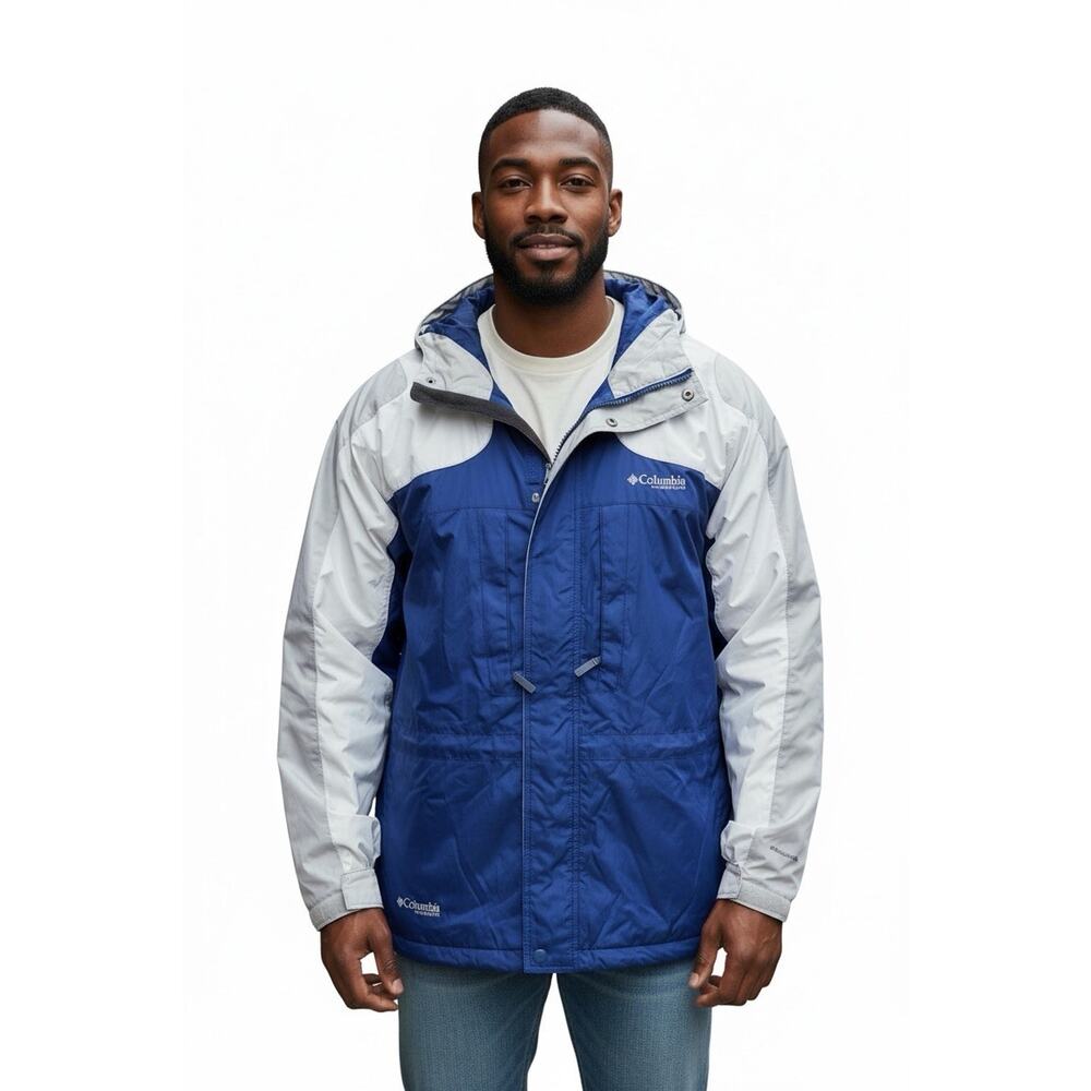 Columbia Men’s Jacket Size Large Vertex Core Interchange Full Zip Snap Coat